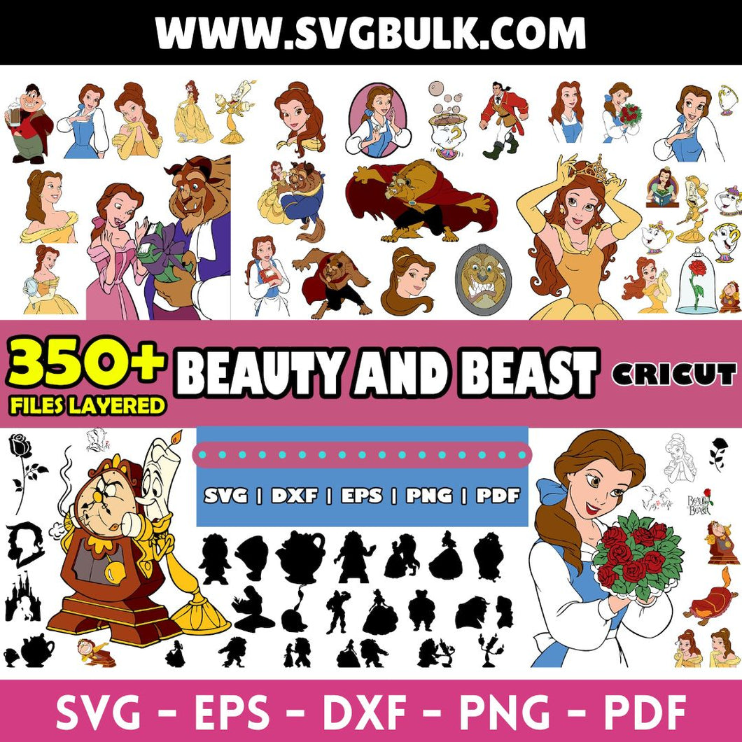 Beauty and the Beast SVG, Belle svg, Beast svg, Princess svg, Beauty and the Beast Clipart Cricut Instant Download