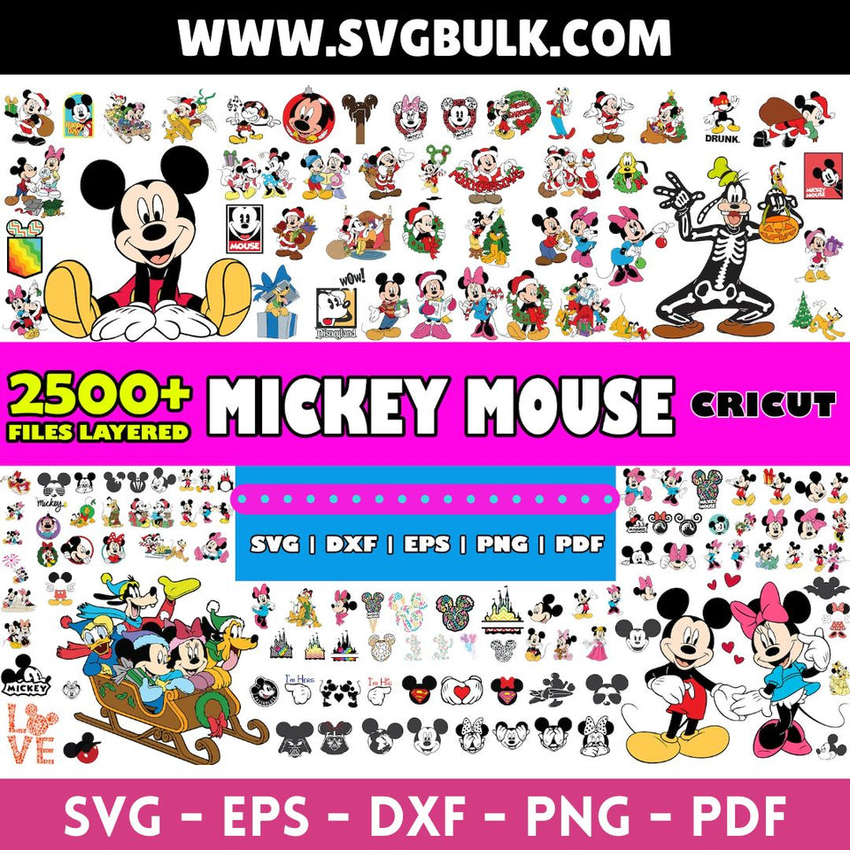 Mickey Mouse svg bundle, Mickey Mouse png, Mickey Mouse birthday svg, minnie mouse svg, Mickey Mouse Font, Svg Files For Cricut & Silhouette
