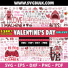 VALENTINE MEGA BUNDLE, Valentine Png Bundle, Valentines svg Bundle, Valentine's Day Designs, Cut Files Cricut, Silhouette