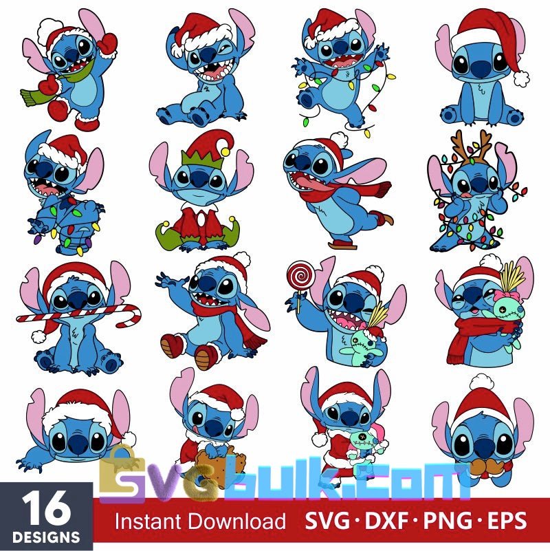 Christmas Stitch Svg Bundle, Instant Download, Bundle For Cricut, Silhouette Vector SVG PNG DXF Cut File - Svgbulk