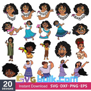 Layered Encanto Svg Bundle, Instant Download, Bundle For Cricut, Silhouette Vector SVG PNG DXF Cut File - Svgbulk