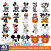Layered Halloween Mickey Mouse Svg Bundle, Instant Download, Bundle For Cricut, Silhouette Vector SVG PNG DXF Cut File - Svgbulk
