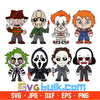 Layered Horror Movie Stitch Svg Bundle, Instant Download, Bundle For Cricut, Silhouette Vector SVG PNG DXF Cut File - Svgbulk