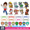 Layered Paw Patrol Svg Bundle, Instant Download, Bundle For Cricut, Silhouette Vector SVG PNG DXF Cut File - Svgbulk