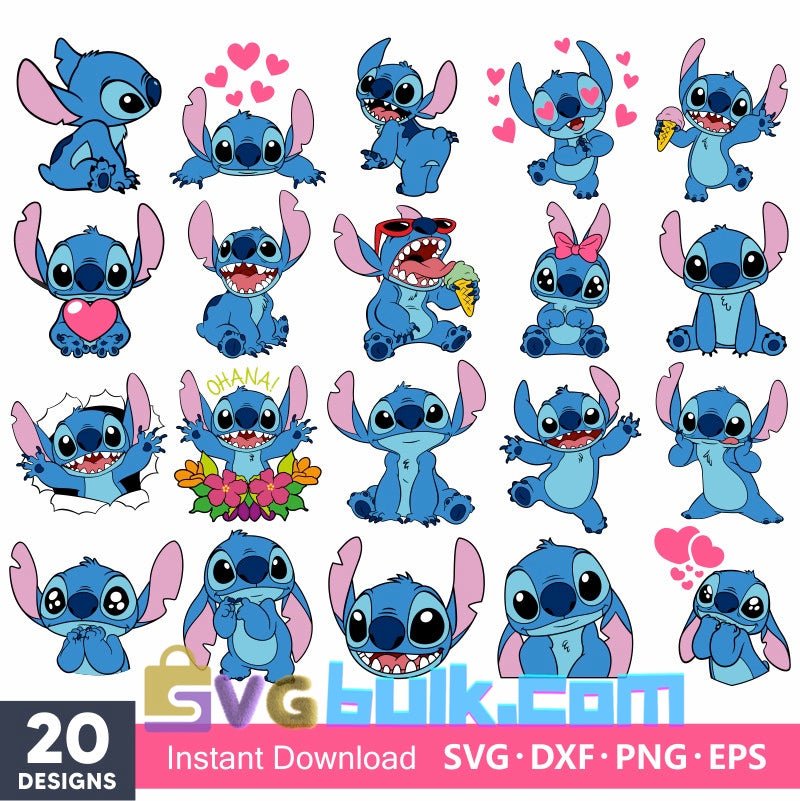 Layered Stitch Svg Bundle, Instant Download, Bundle For Cricut, Silhouette Vector SVG PNG DXF Cut File - Svgbulk